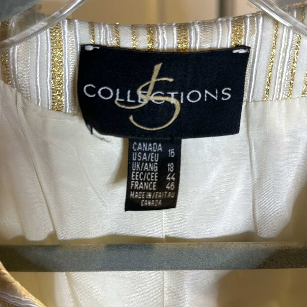 Js Collections Formal, Twinset Top And Jacket, Iv… - image 4